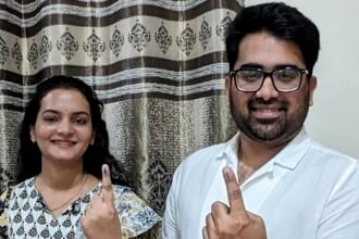 भिलाई के इस दंपति ने किया पहली बार मतदान, साझा किया अनुभव