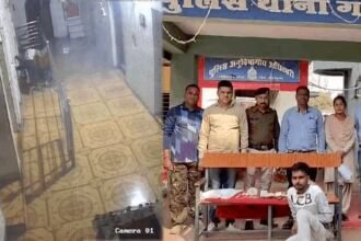 भगवान के घर में डाका: गहनों और नगदी की चोरी, चोर सीसीटीवी में कैद; हुआ गिरफ्तार