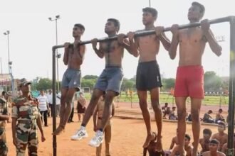 जांजगीर-चांपा में छत्तीसगढ़ के सभी 33 जिलों के पुरूष उम्मीदवारों के लिए सेना में भर्ती रैली का आयोजन