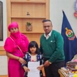 पिता की आकस्मिक मृत्यु के बाद मासूम अंजनी बनी बाल आरक्षक, एसपी गर्ग ने सौंपा नियुक्ति पत्र