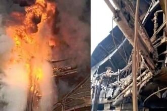 बीएसपी में हादसा: रॉ मटेरियल डिपार्टमेंट में लगी भीषण आग, वेल्डिंग की चिंगारी बनी वजह