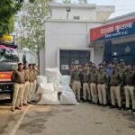 पुलिस की बड़ी कार्रवाई, 28 लाख रुपए कीमत की 190 किलो गांजा जब्त