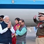 प्रधानमंत्री नरेन्द्र मोदी रायपुर पहुंचे, एयरपोर्ट पर हुआ भव्य स्वागत