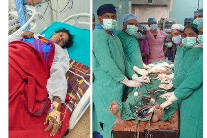 गर्भवती महिला का बच्चादानी फटने पर जिला अस्पताल के डॉक्टरों ने तुरंत आपरेशन कर महिला की बचाई जान