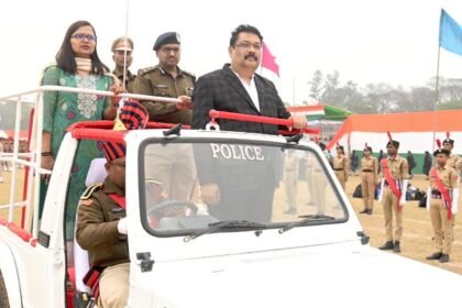 गणतंत्र दिवस आयोजन के लिए किया गया अंतिम पूर्वाभ्यास, उपमुख्यमंत्री विजय शर्मा करेंगे ध्वजारोहण