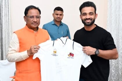 क्रिकेटर आजिंक्य रहाणे ने की सीएम साय से मुलाकात, छत्तीसगढ़ में क्रिकेट में अच्छी संभावना बन रही-मुख्यमंत्री