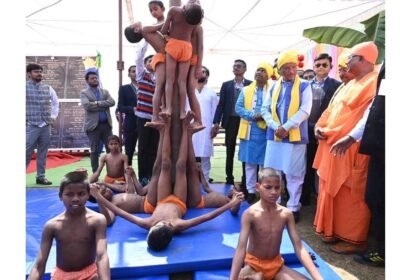 मलखंब खिलाडिय़ों ने दिखाया शानदार प्रदर्शन, सीएम साय ने खिलाडिय़ों को दी शाबासी