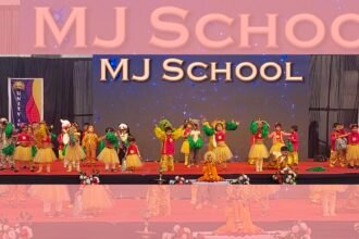 विविधता में एकता का संदेश देते हुए एम जे स्कूल में वार्षिकोत्सव समारोह धूमधाम से मना
