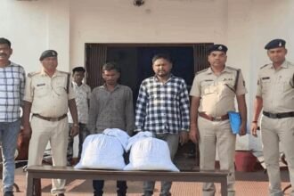 गांजे की तस्करी: जांजगीर में दो को दबोचा, एक लाख की कीमत का गांजा बरामद