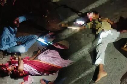 दर्दनाक हादसा: बहन के घर से लौट रहे बाइक सवार को अज्ञात वाहन ने मारी टक्कर, मां-बेटे की मौत, पति घायल