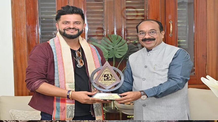 CCP League: छत्तीसगढ़ क्रिकेट प्रीमियर लीग के ब्रांड एंबेसडर बने सुरैश रैना, डिप्टी सीएम अरुण साव से की मुलाकात