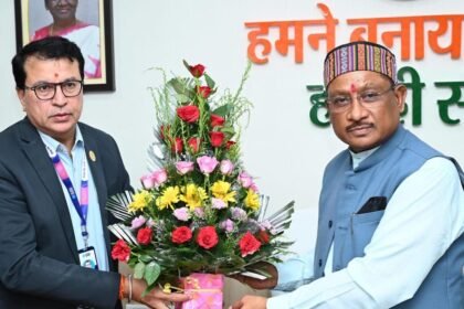 मुख्यमंत्री से एसबीआई के मुख्य महाप्रबंधक ने की सौजन्य मुलाकात