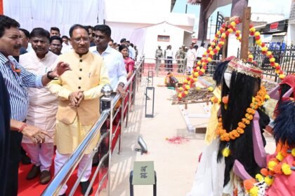 बस्तर दशहरा स्थल दसराहा पसरा में विकास कार्यों का मुख्यमंत्री साय ने किया लोकार्पण