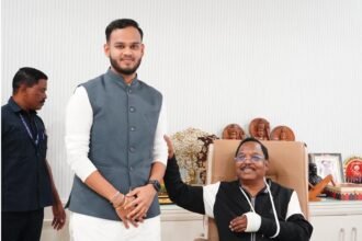 दक्ष वैद्य ने मंत्री नेताम से युवाओं को सत्ता एवं संगठन में पर्याप्त भागीदारी दिलाने की मांग