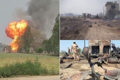 गैस गोदाम में ब्लास्ट से दहले लोग... फटे 350 सिलिंडर, लोगों ने कहा लगा जैसे ज्वालामुखी फटा हो