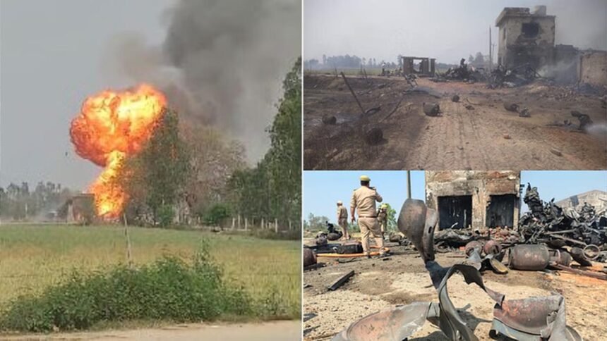 गैस गोदाम में ब्लास्ट से दहले लोग... फटे 350 सिलिंडर, लोगों ने कहा लगा जैसे ज्वालामुखी फटा हो