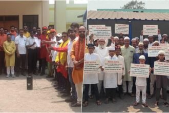 पहलगाम आतंकी हमले के विरोध में राष्ट्रपति के नाम सौंपा ज्ञापन, मुस्लिम समाज ने किया प्रदर्शन