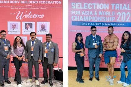 वर्ल्ड बॉडी बिल्डिंग चैंपियनशिप 2025 स्पर्धा के लिए चयनित भारतीय टीम में छत्तीसगढ़ राज्य के तीन खिलाडिय़ों का चयन