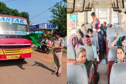 अबूझमाड़ के कुतुल तक पहुँची बस सेवा, नियद नेल्ला नार योजना से बदल रही गांवों की तस्वीर