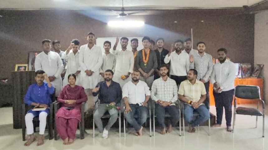 अखिल भारतीय विद्यार्थी परिषद इकाई भिलाई नगर की नई कार्यकारिणी की घोषणा