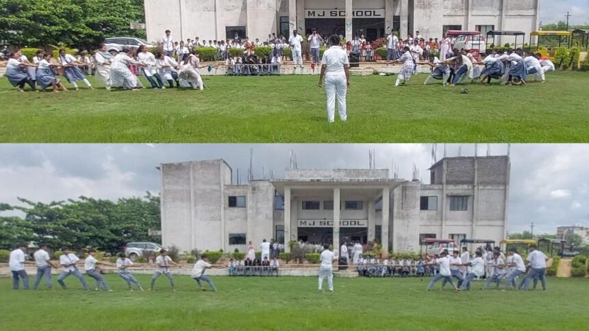 एम. जे. स्कूल में राष्ट्रीय खेल दिवस उत्साहपूर्वक मनाया गया