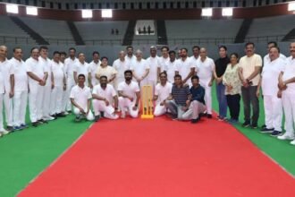 न्यायाधीश इलेवन ने टॉस जीतकर शानदार करते हुए बार एसोसिएशन टीम को हराया