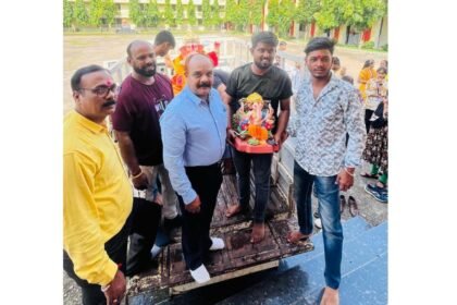 कल्याण कॉलेज में गणपति जी की विधिवत विदाई सम्पन्न, महाविद्यालय परिसर में सकारात्मक ऊर्जा और सामूहिकता का वातावरण हुआ निर्मित