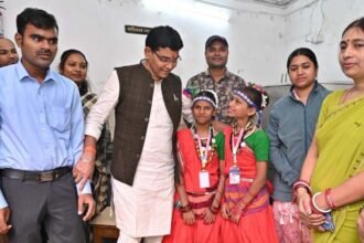 बाल दिवस पर मंत्री वर्मा बने बच्चों के प्रेरणास्रोत – दृष्टि एवं श्रवण बाधितार्थ विद्यालय में जगाई आत्मविश्वास की लौ