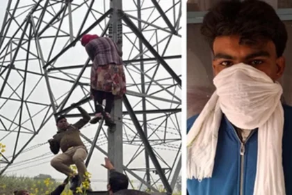 बिजली के टावर पर चढ़ी 'बसंती', बोली-कूद जाउंगी फांद जाउंगी, जानिए क्या है पूरा मामला