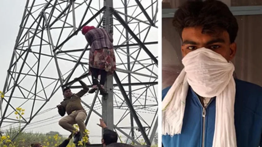 बिजली के टावर पर चढ़ी 'बसंती', बोली-कूद जाउंगी फांद जाउंगी, जानिए क्या है पूरा मामला
