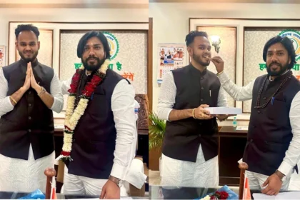 दक्ष वैद्य ने कैबिनेट मंत्री गुरु खुशवंत साहिब से लिया आशीर्वाद, किसान मोर्चा प्रदेश के लाखों किसानों तक कल्याणकारी योजनाओं पहुंचाने कटिबद्ध:साहू