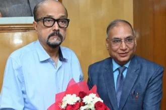 रमेन डेका से राज्य उपभोक्ता विवाद प्रतितोष आयोग के अध्यक्ष चौरड़िया ने की सौजन्य भेंट