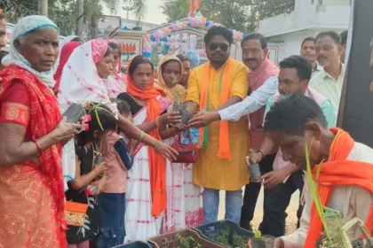 मुख्यमंत्री साय के जन्मदिवस पर पादप बोर्ड द्वारा 2100 औषधीय पौधों का वितरण