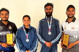 सरगुजा जिला वुडबॉल संघ के खिलाड़ियों का राष्ट्रीय मंच पर जलवा, जीते सिल्वर मेडल