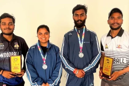 सरगुजा जिला वुडबॉल संघ के खिलाड़ियों का राष्ट्रीय मंच पर जलवा, जीते सिल्वर मेडल