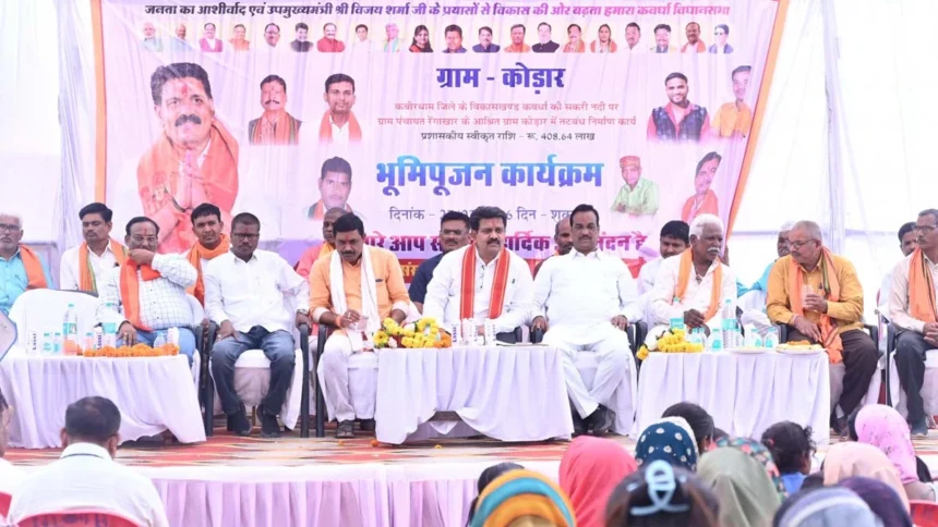 नदी में तटबंध निर्माण से सुरक्षित होंगे घर– उप मुख्यमंत्री विजय शर्मा