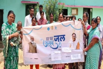 ग्राम गिधली बसना हर घर जल ग्राम के रूप में प्रमाणित