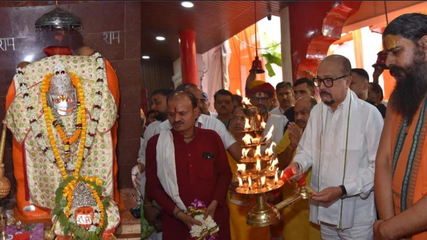 राज्यपाल ने हनुमान जन्मोत्सव के अवसर पर की पूजा-अर्चना