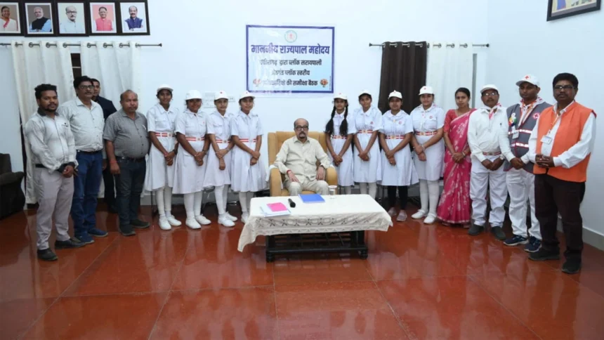 राज्यपाल से रेडक्रॉस प्रतिनिधियों ने की सौहार्दपूर्ण भेंट