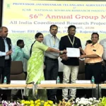 हैदराबाद में आयोजित सोयाबीन अनुसंधान परियोजना की वार्षिक बैठक में मिला सम्मान