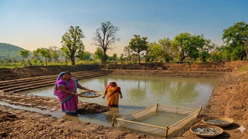 वर्ष 2025-26 अंतर्गत जिले में 501 आजीविका डबरी का निर्माण