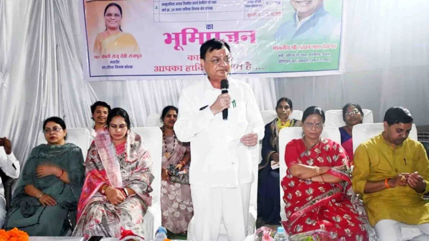 सुभाष ब्लाक सतनामी समाज व किन्नर समाज को मिलेंगे उनके अपने भवन विविध 02 स्थानों पर भवनों के निर्माण का किया गया भूमिपूजन