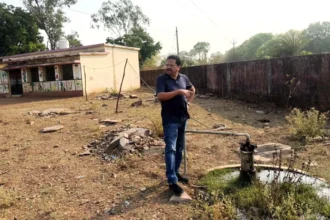 कोसारटेड़ा समूह जलप्रदाय योजना से जामगुड़ा में होती है जल की आपूर्ति, ग्रीष्म ऋतु के कारण अभी नहीं भर पा रही टंकी