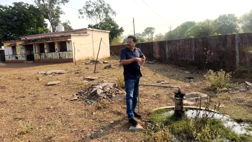 कोसारटेड़ा समूह जलप्रदाय योजना से जामगुड़ा में होती है जल की आपूर्ति, ग्रीष्म ऋतु के कारण अभी नहीं भर पा रही टंकी