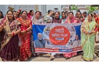 नारी शक्ति वंदन पदयात्रा को जन-आंदोलन बनाएंगे, लोरमी में गूंजा महिला सशक्तिकरण का स्वर : रत्नावली कौशल