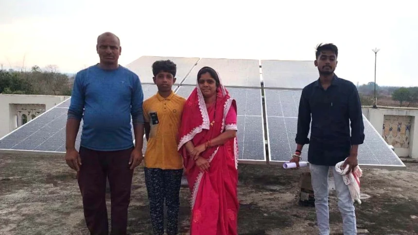 राहूद के जयलाल वर्मा ने अपनाई सौर ऊर्जा, अब बिजली बिल से मिलेगी राहत