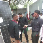 सौर पैनल मॉडल के माध्यम से ग्रामीणों को दी गई विस्तृत जानकारी