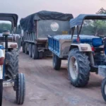 खनिज के अवैध परिवहन के मामले में 13 वाहन जब्त