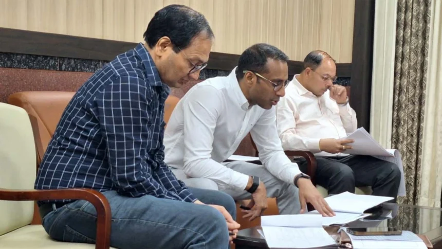 लोक निर्माण विभाग के सचिव ने सड़कों का काम देखा