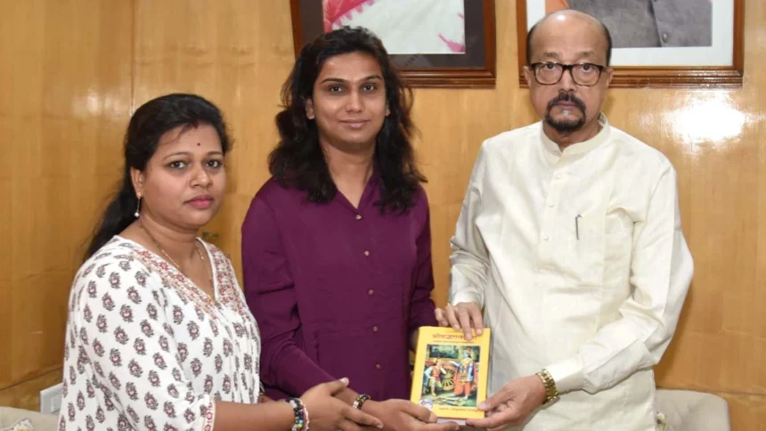 राज्यपाल रमेन डेका से पर्वतारोही अंकिता गुप्ता ने की सौजन्य भेंट
